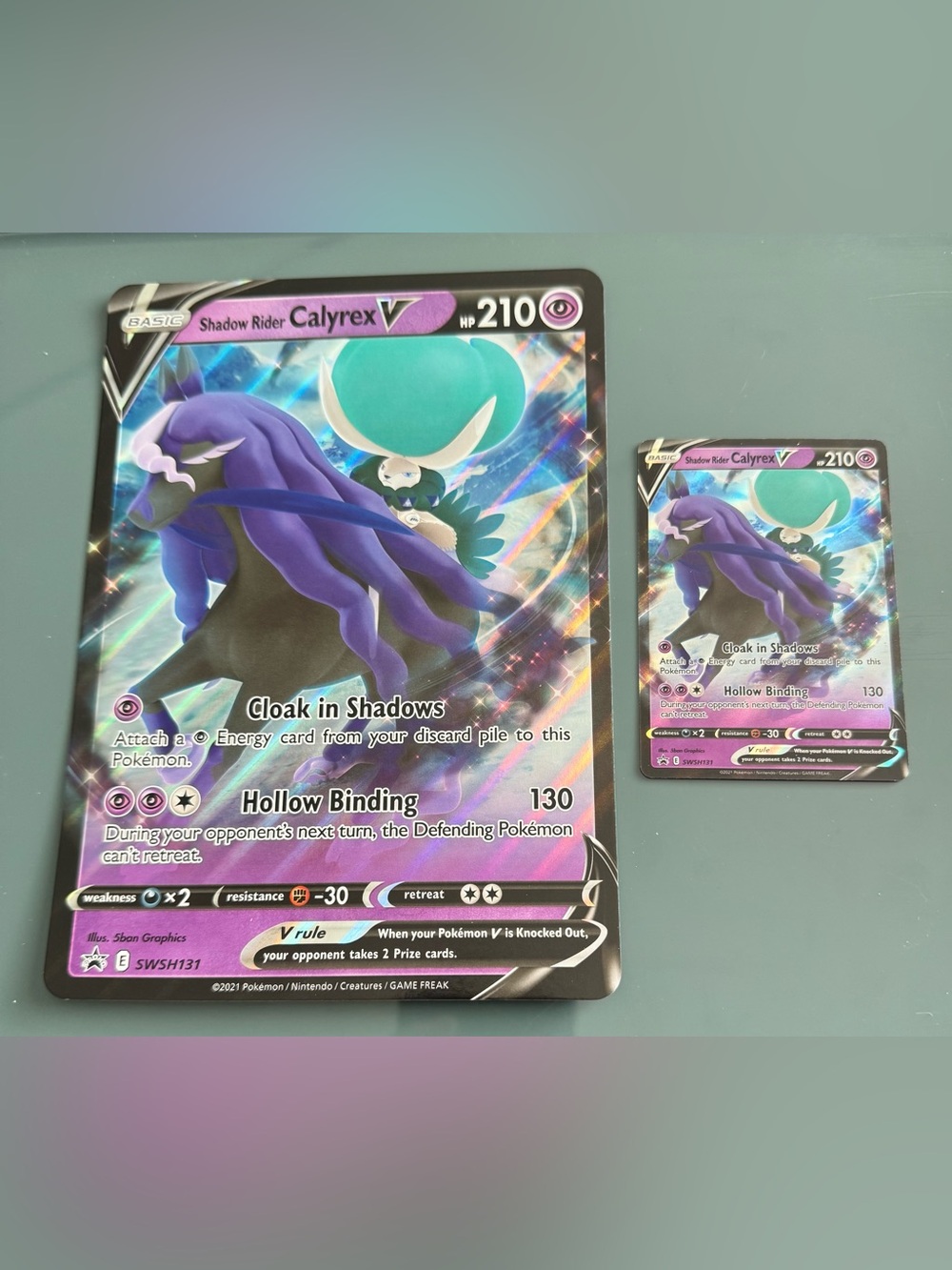 Pokémon TCG Calyrex V Promo Card Bundle - Ice Rider & Shadow Rider Sets - Picture 4 of 5